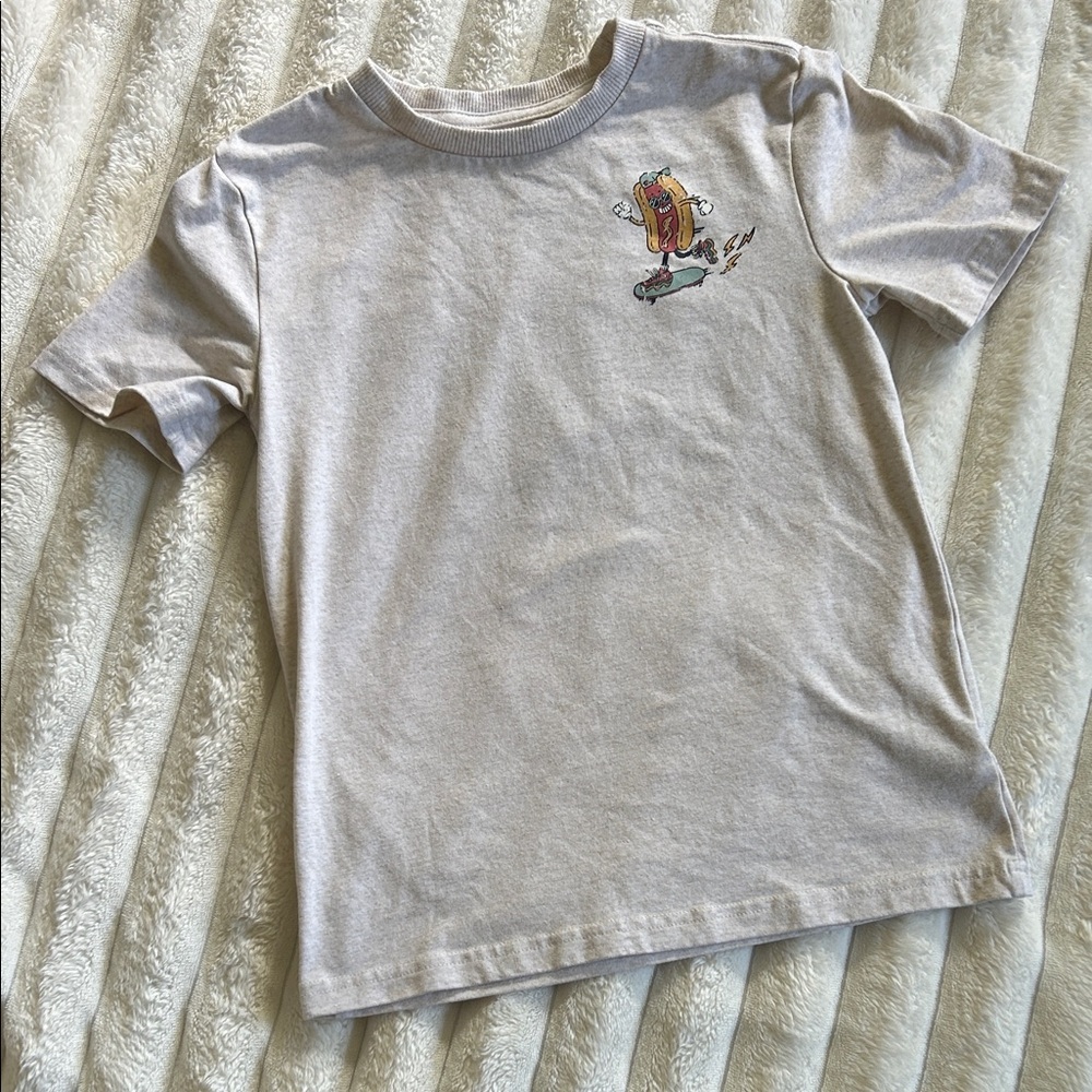 C&C California Kids Light Gray Hot Dog Skateboard Graphic Tee